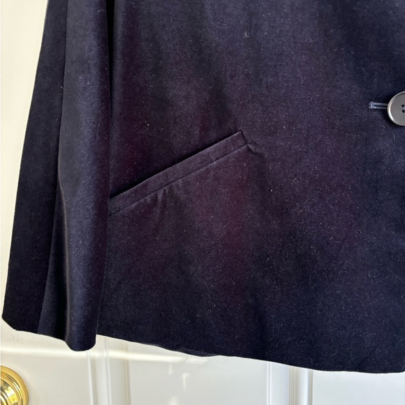 Talbots Navy Blue Velvet Jacket, Size 10 Petite - Picture 5 of 12